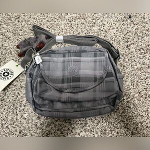 NEW KIPLING STELMA CROSSBODY PURSE IN GREY